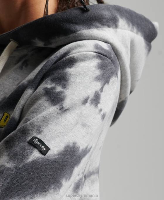 Superdry hanorac grafic woodland îmbrăcăminte gri femei JX0Z6020