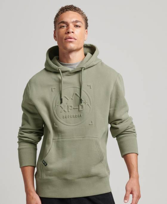 Superdry hanorac grafic xp-d loose crew îmbrăcăminte kaki bărbați JX0Z5098