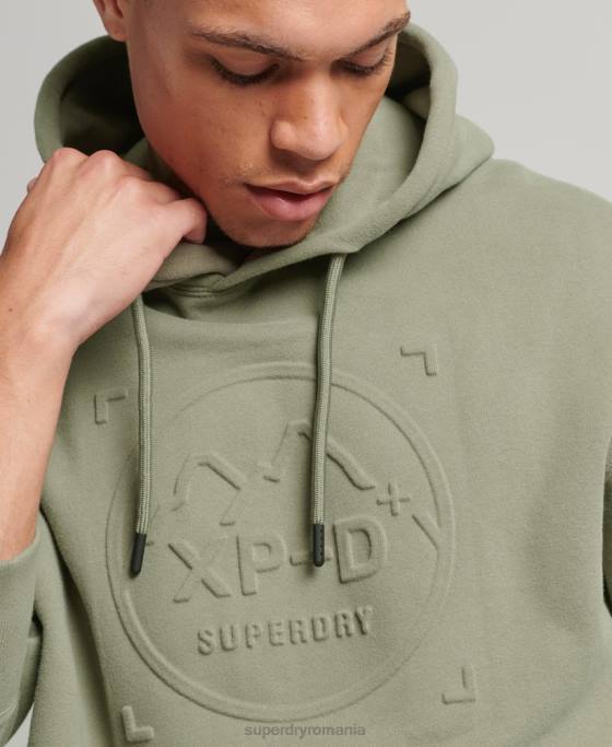 Superdry hanorac grafic xp-d loose crew îmbrăcăminte kaki bărbați JX0Z5098