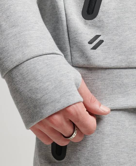Superdry hanorac gymtech cu fermoar îmbrăcăminte gri bărbați JX0Z677