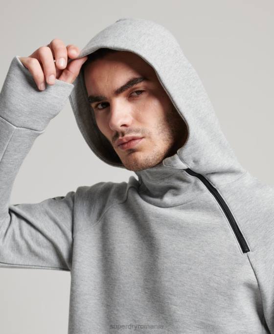 Superdry hanorac gymtech îmbrăcăminte gri bărbați JX0Z536