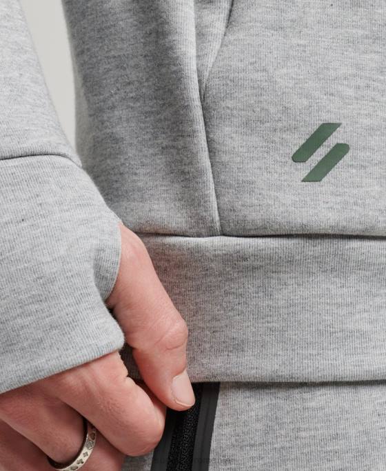 Superdry hanorac gymtech îmbrăcăminte gri bărbați JX0Z536