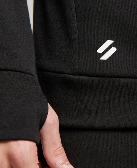 Superdry hanorac gymtech îmbrăcăminte negru bărbați JX0Z683