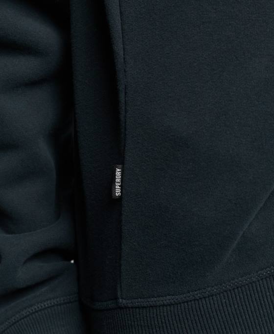 Superdry hanorac henley cu logo vintage din bumbac organic îmbrăcăminte marina femei JX0Z6649