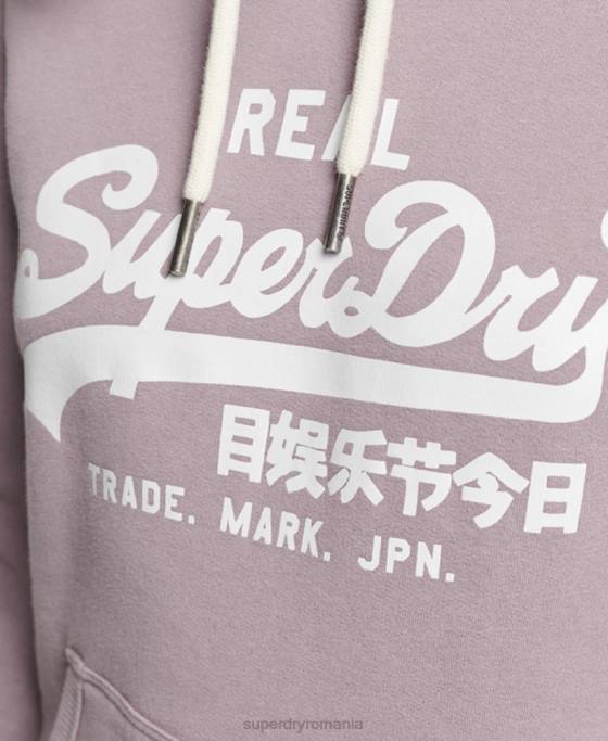 Superdry hanorac impodobit îmbrăcăminte Violet femei JX0Z3346