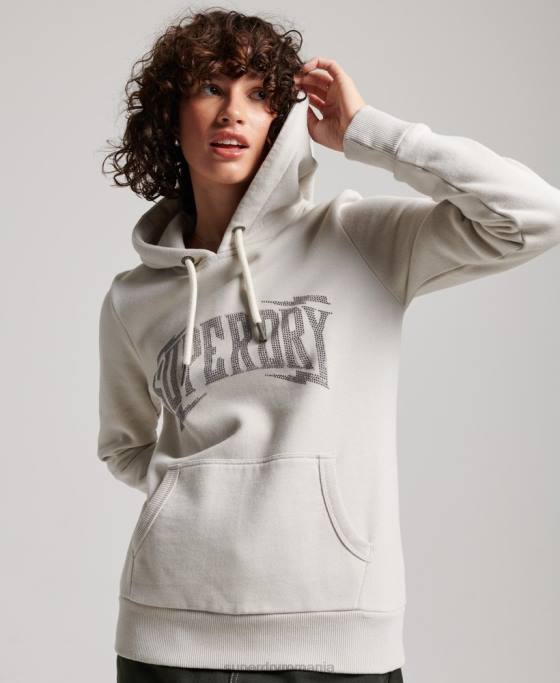 Superdry hanorac impodobit îmbrăcăminte gri deschis femei JX0Z3280