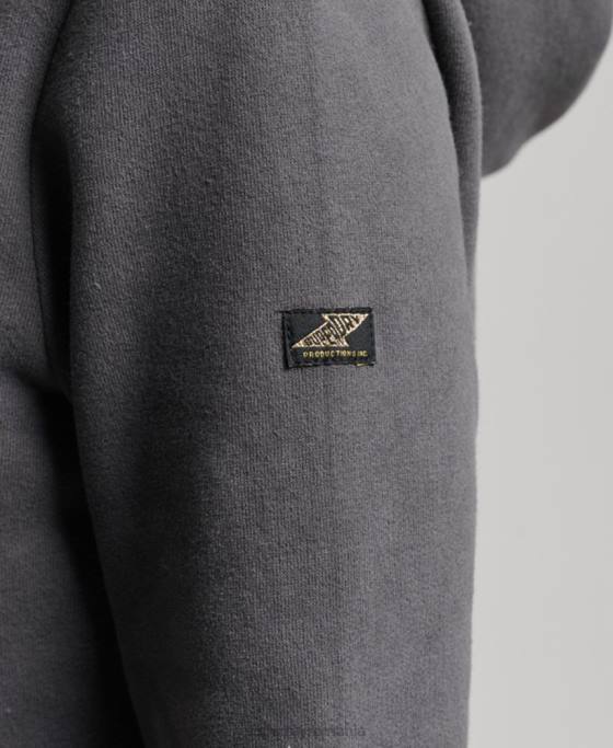 Superdry hanorac impodobit îmbrăcăminte gri inchis femei JX0Z3405