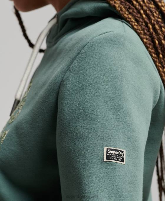 Superdry hanorac impodobit îmbrăcăminte verde femei JX0Z2298