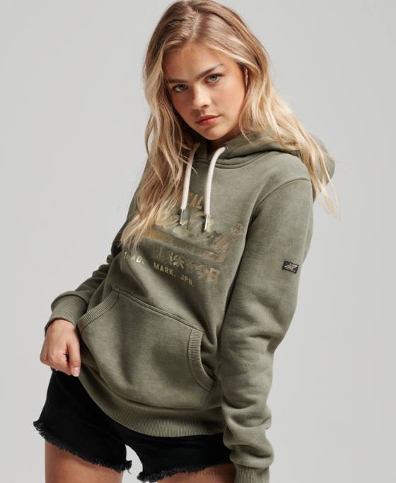 Superdry hanorac impodobit îmbrăcăminte verde femei JX0Z3284