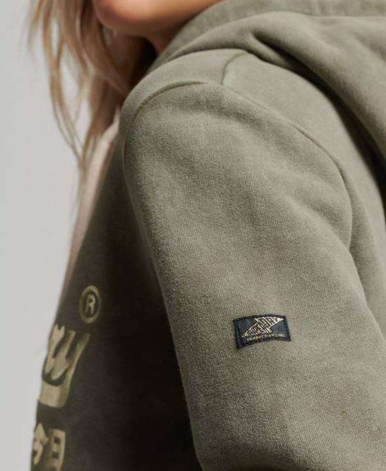 Superdry hanorac impodobit îmbrăcăminte verde femei JX0Z3284