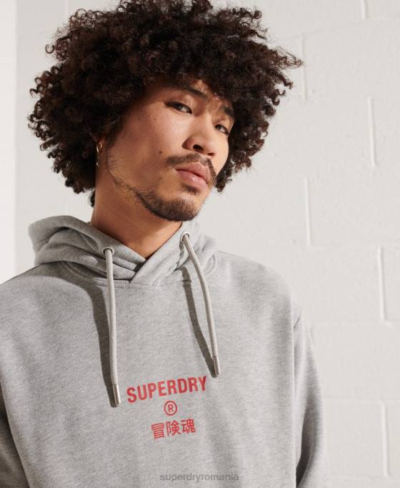 Superdry hanorac independent îmbrăcăminte gri bărbați JX0Z807