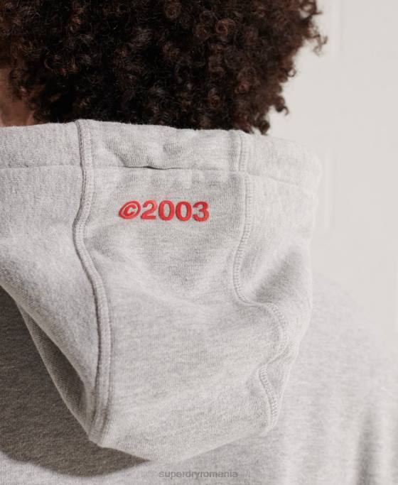 Superdry hanorac independent îmbrăcăminte gri bărbați JX0Z807