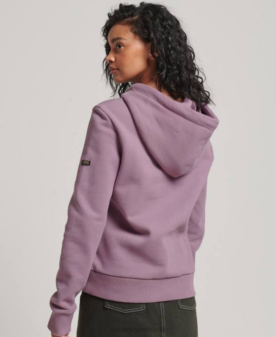 Superdry hanorac japonez cu logo vintage îmbrăcăminte Violet femei JX0Z3403