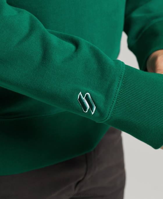 Superdry hanorac largi cu logo brodat îmbrăcăminte verde bărbați JX0Z877