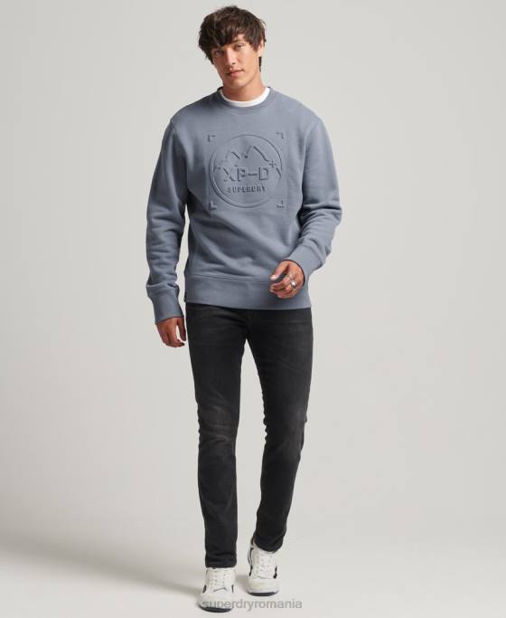 Superdry hanorac largi pentru echipaj expedition îmbrăcăminte Violet bărbați JX0Z5044