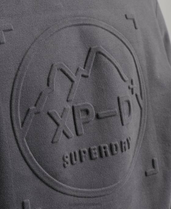 Superdry hanorac largi pentru echipaj expedition îmbrăcăminte gri inchis bărbați JX0Z5000