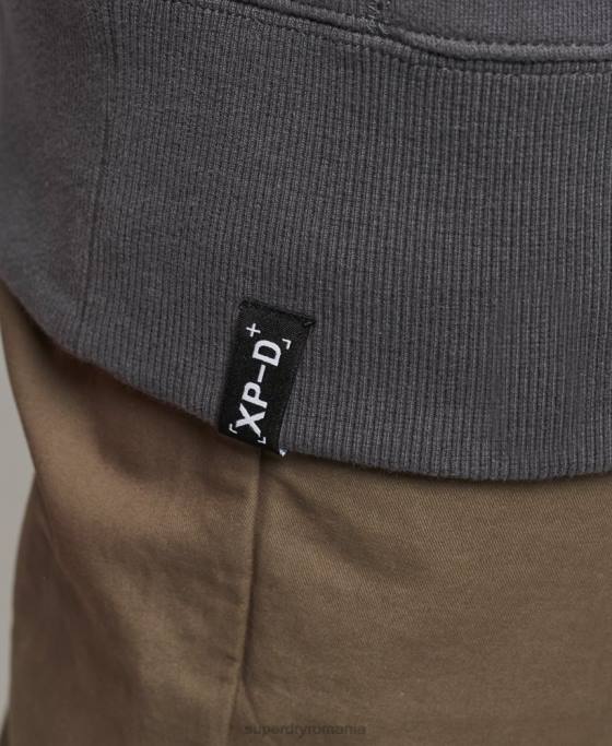 Superdry hanorac largi pentru echipaj expedition îmbrăcăminte gri inchis bărbați JX0Z5000