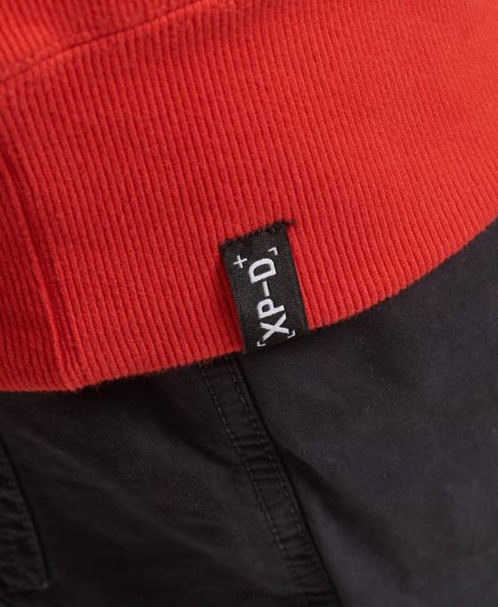 Superdry hanorac largi pentru echipaj expedition îmbrăcăminte roșu bărbați JX0Z5013