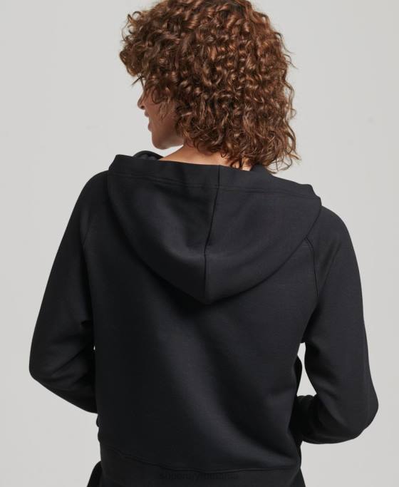 Superdry hanorac moale modal îmbrăcăminte negru femei JX0Z5823