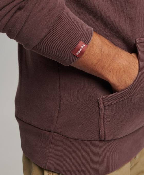 Superdry hanorac neon cu logo vintage îmbrăcăminte maro bărbați JX0Z588