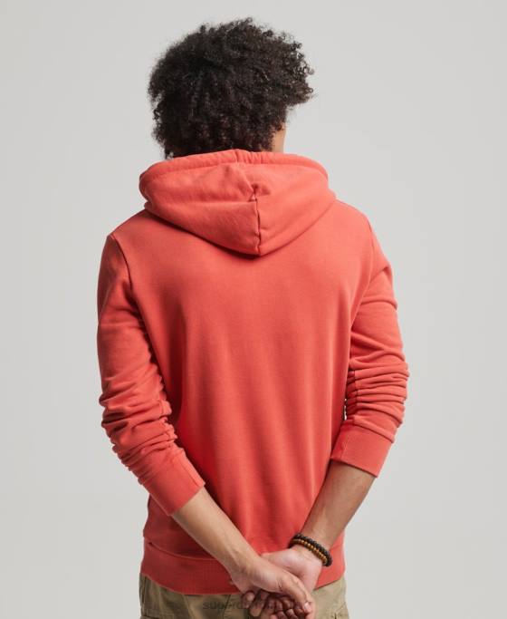 Superdry hanorac neon cu logo vintage îmbrăcăminte roșu bărbați JX0Z795