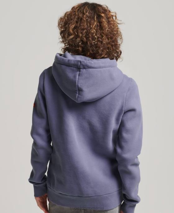 Superdry hanorac original cu logo vintage îmbrăcăminte Violet femei JX0Z3322