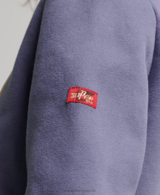 Superdry hanorac original cu logo vintage îmbrăcăminte Violet femei JX0Z3322