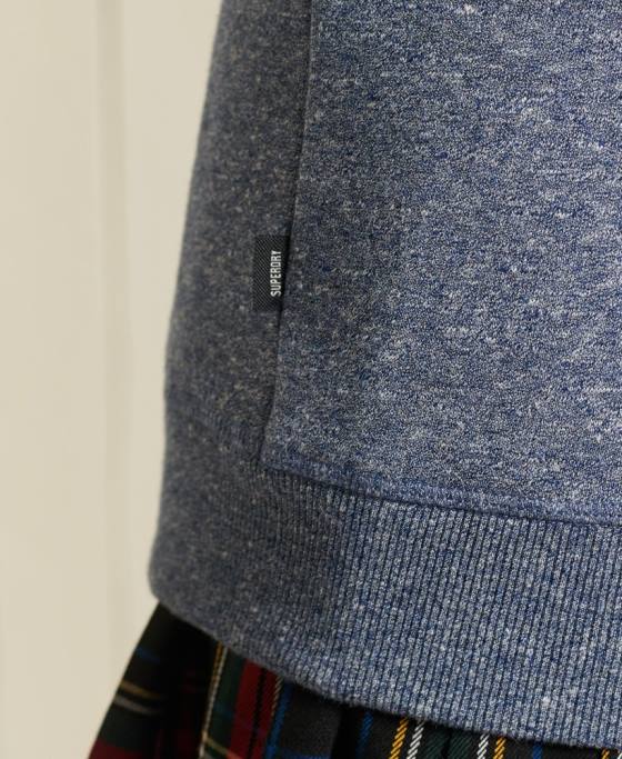 Superdry hanorac oversize din bumbac organic cu logo vintage îmbrăcăminte albastru femei JX0Z6160