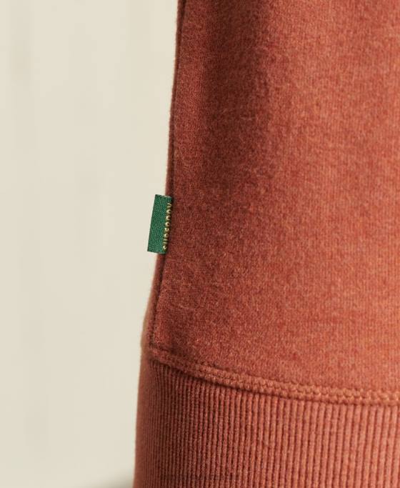 Superdry hanorac oversize din bumbac organic cu logo vintage îmbrăcăminte maro femei JX0Z6033