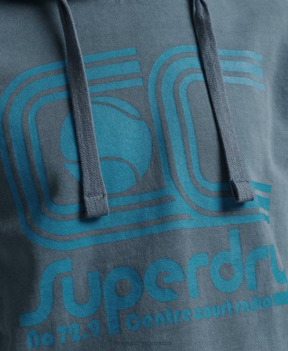 Superdry hanorac pentru clubul atletic îmbrăcăminte marina bărbați JX0Z5225