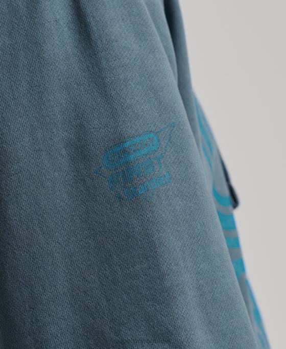 Superdry hanorac pentru clubul atletic îmbrăcăminte marina bărbați JX0Z5225