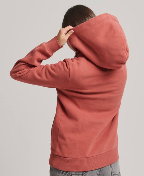 Superdry hanorac pentru colegiu în stil scenariu îmbrăcăminte portocale femei JX0Z3398