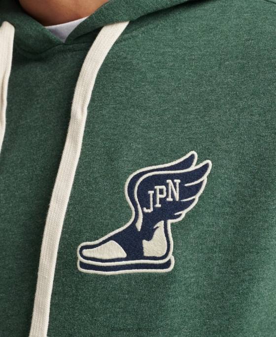 Superdry hanorac pentru colegiu în stil script vintage îmbrăcăminte verde bărbați JX0Z5164