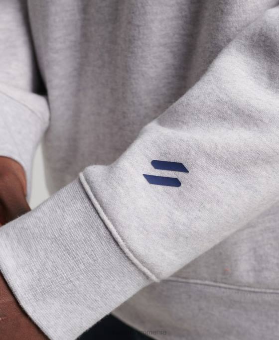Superdry hanorac pentru echipaj code sportswear îmbrăcăminte gri bărbați JX0Z513