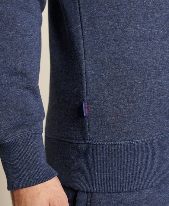 Superdry hanorac pentru echipaj cu logo vintage brodat îmbrăcăminte marina bărbați JX0Z715