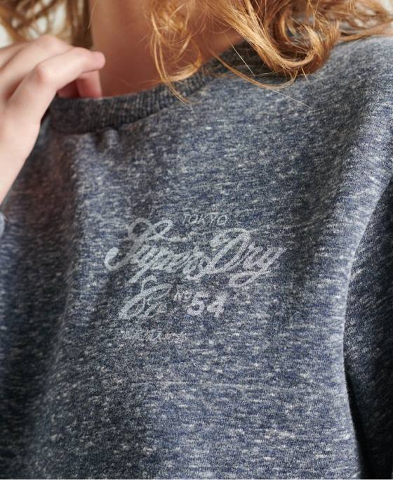 Superdry hanorac pentru echipaj de îmbrăcăminte de lucru îmbrăcăminte marina femei JX0Z6122