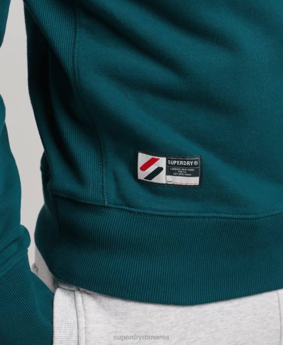 Superdry hanorac pentru echipaj esențial din bumbac organic cod îmbrăcăminte albastru bărbați JX0Z5172