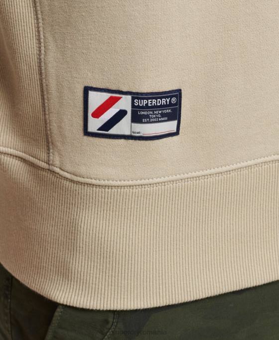Superdry hanorac pentru echipaj esențial din bumbac organic cod îmbrăcăminte bej bărbați JX0Z5123