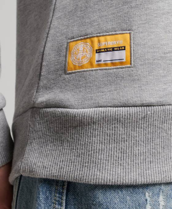 Superdry hanorac pentru echipajul de atletism îmbrăcăminte gri femei JX0Z3457