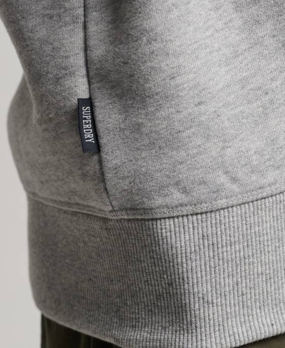 Superdry hanorac pentru echipajul de baseball îmbrăcăminte gri bărbați JX0Z555