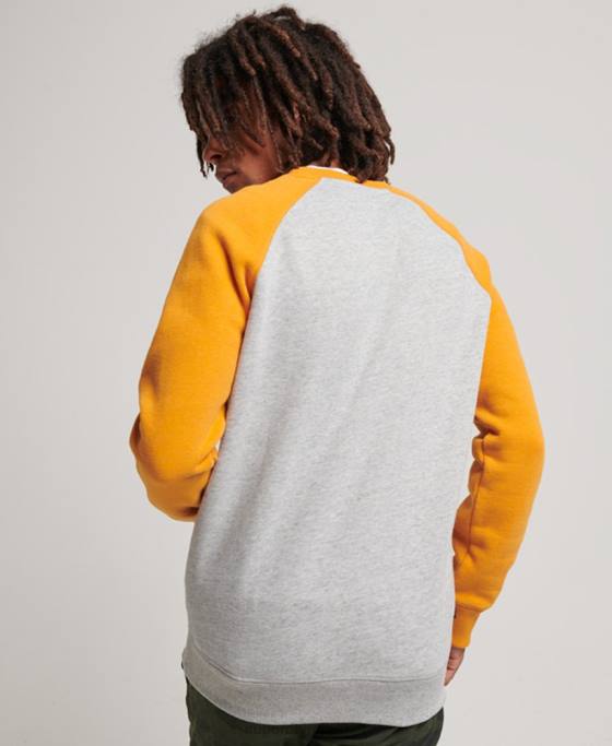 Superdry hanorac pentru echipajul de baseball îmbrăcăminte gri bărbați JX0Z564