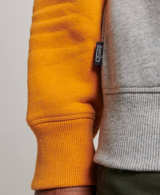 Superdry hanorac pentru echipajul de baseball îmbrăcăminte gri bărbați JX0Z564