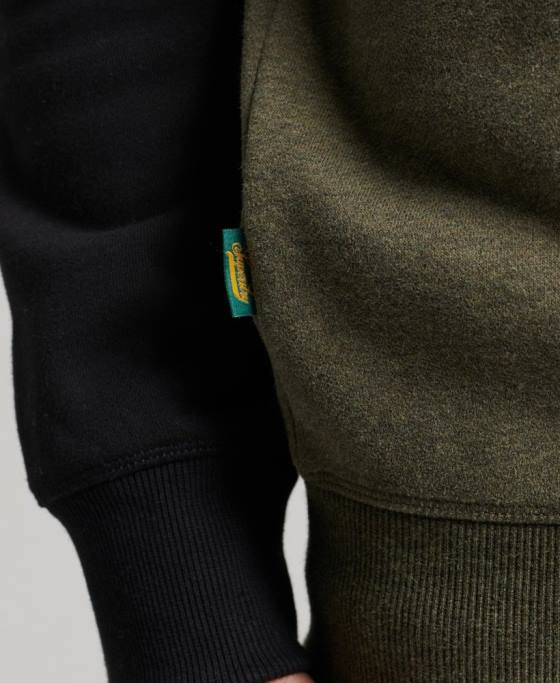 Superdry hanorac pentru echipajul de baseball îmbrăcăminte verde bărbați JX0Z506