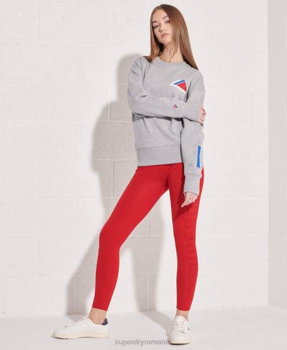 Superdry hanorac pentru echipajul sport de munte îmbrăcăminte gri femei JX0Z6148