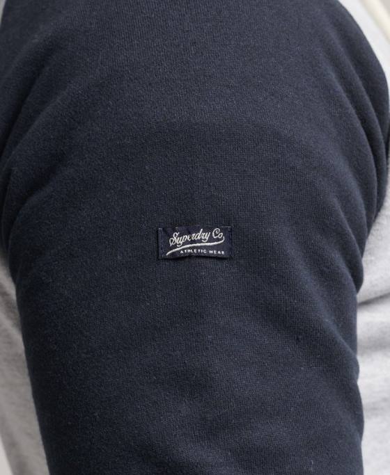 Superdry hanorac pentru facultate cu scenariu îmbrăcăminte gri bărbați JX0Z851