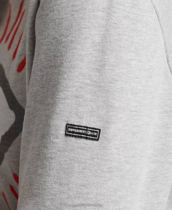 Superdry hanorac popular nomade îmbrăcăminte gri femei JX0Z3479