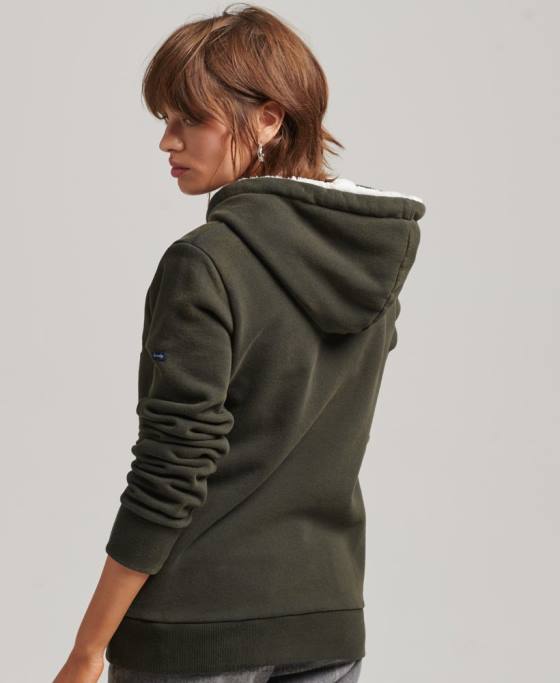 Superdry hanorac pride  craft îmbrăcăminte gri inchis femei JX0Z5816