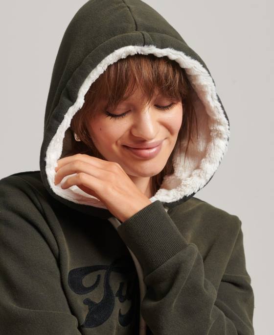 Superdry hanorac pride  craft îmbrăcăminte gri inchis femei JX0Z5816