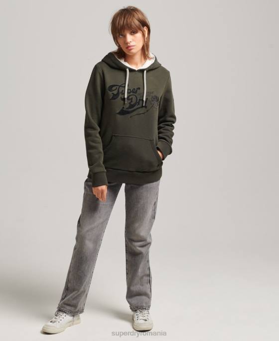 Superdry hanorac pride  craft îmbrăcăminte gri inchis femei JX0Z5816