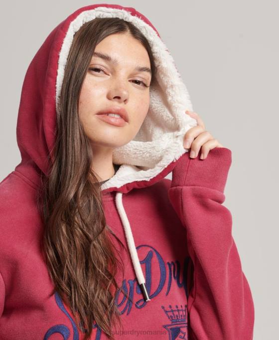 Superdry hanorac pride  craft îmbrăcăminte roșu femei JX0Z3399